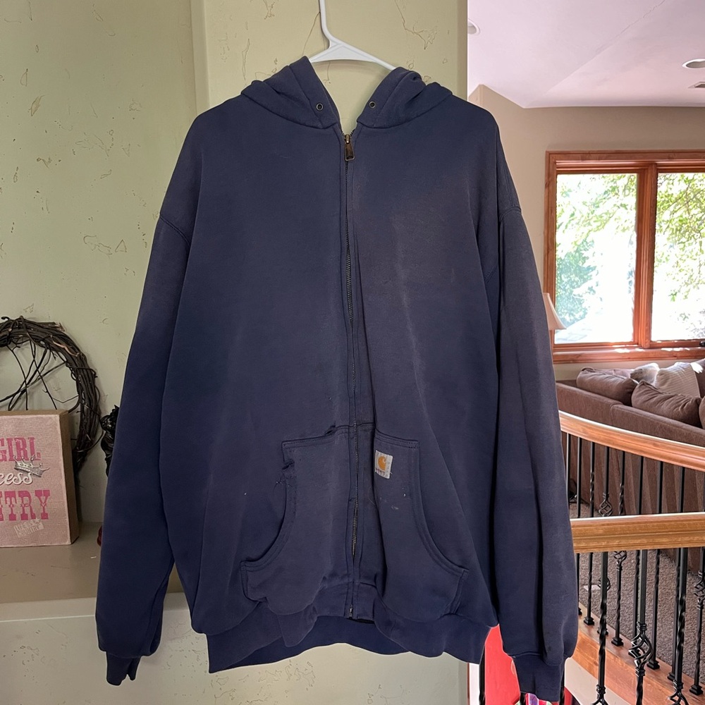 Vintage carhartt zip up hoodie